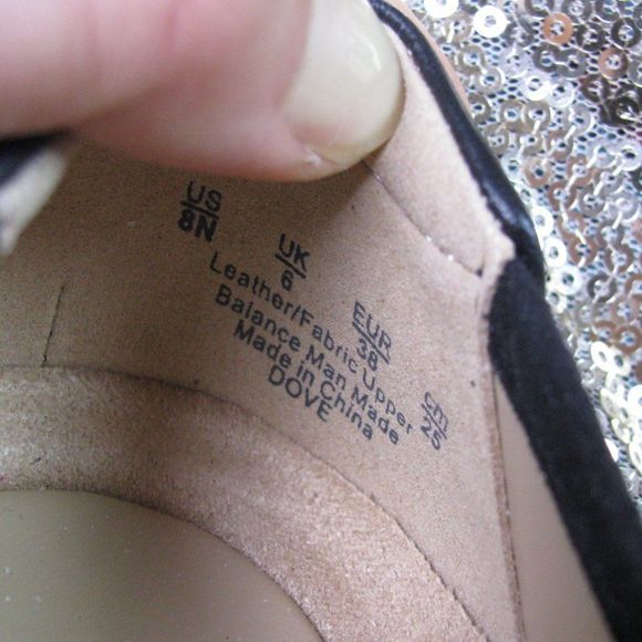 NIB Naturalizer black leather ballet flats 8 N - Picture 4 of 7